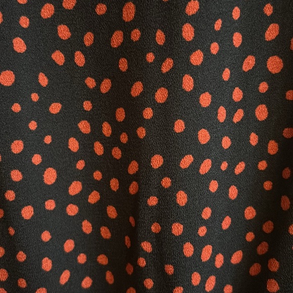Black and red polka dot A line skater dress - Picture 5 of 5